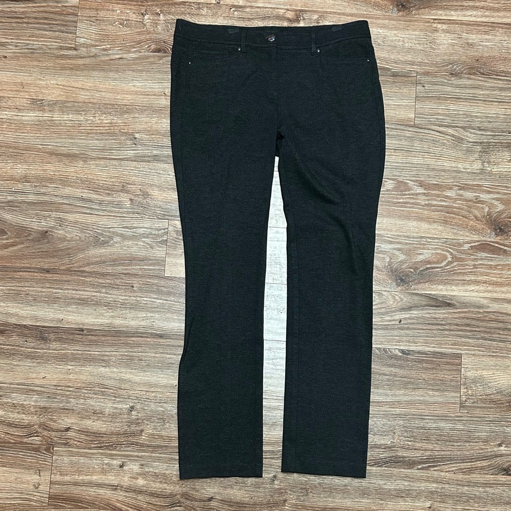 White House Black Market dark grey Straight Leg Pants. Size 10